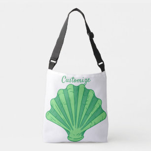 Sage Green Scallop Shell Thunder_Cove  Crossbody Tas