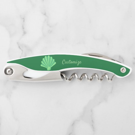 Sage Green Scallop Shell Thunder_Cove Kurkentrekker (Voorkant)