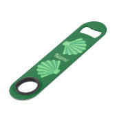 Sage Green Scallop Shell Thunder_Cove Speed Flessenopener (Achterkant Gekanteld)