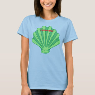 Sage Green Scallop Shell Thunder_Cove T-shirt