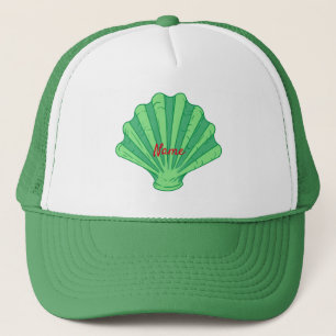 Sage Green Scallop Shell Thunder_Cove Trucker Pet