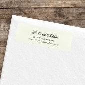 Sage Green Script Wedding Return Address Label