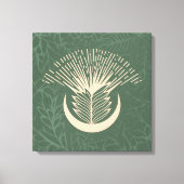 Sage Green Serenity: Boho geometrisch Canvas Afdruk (Voorkant)