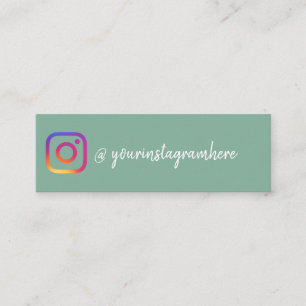 Sage Green Social Media Influencer Instagram Mini Visitekaartje