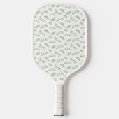 Sage Green Spring laat gepersonaliseerde naam acht Pickleball Paddle (Achterkant)