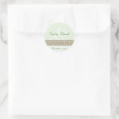 Sage Green Sticker de frise ornementale (Sac)