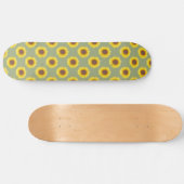 Sage Green Sunflower Skateboard (Horizontaal)