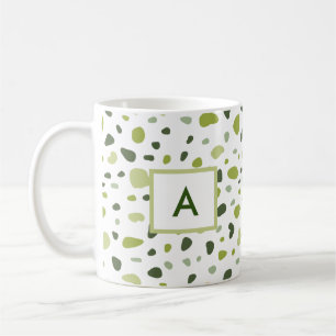 Sage Green Terracotta Monogram Koffiemok