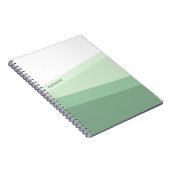 Sage Green Tones Geometric Pattern Notitieboek (Rechterzijde)