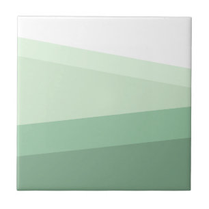Sage Green Tones Geometric Pattern Tegeltje
