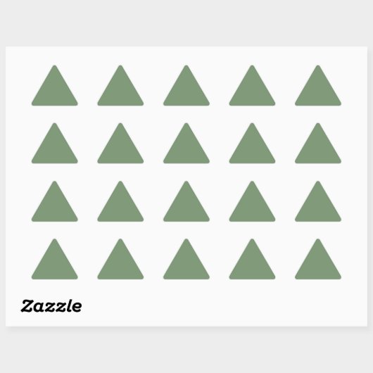 Sage Green Triangle Sticker (Feuille)
