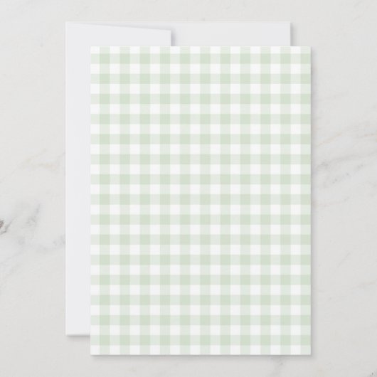 Sage Green Trou en un Golf Invitation Anniversaire (Dos)