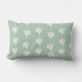 Sage Green Tulip Pattern Kussen