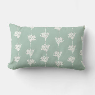 Sage Green Tulip Pattern Kussen