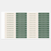 Sage Green Typewriter | Waterdichte naametiketten Labels (Vel)