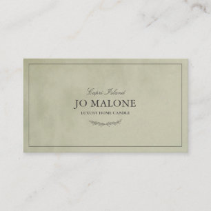 Sage Green Velvet Textuur Elegant Bedrijf Visitekaartje