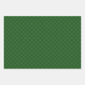 Sage Green, Vert foncé Feuille fleuri cadeau motif (Devant)