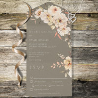 Sage Green Vintage Cream Floral Dinner