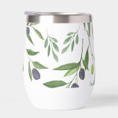Sage Green Watercolor French Country Olive Pattern (Rechts)