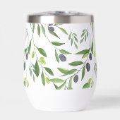 Sage Green Watercolor French Country Olive Pattern (Voorkant)