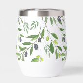 Sage Green Watercolor French Country Olive Pattern (Achterkant)