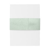 Sage Green Waterverf gepersonaliseerde bruiloft Uitnodigingen Wikkel (Achterkant Voorbeeld)