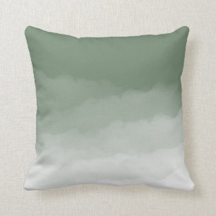Sage Green Waterverf Ombre Kussen