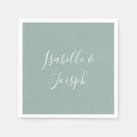 Sage Green | Weddenschap Napkins