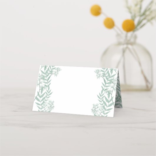 Sage Green Wedding  Botanical (Achterkant)