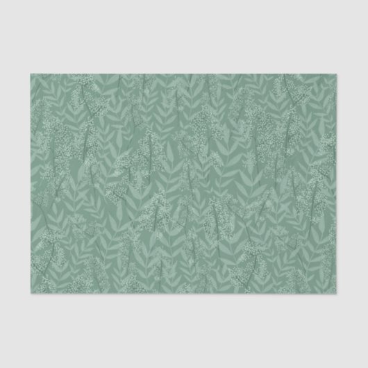 Sage Green Wedding Botanical Tissuepapier (Voorkant)