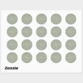 Sage Green Wedding Dank u voor Stickers (Vel)