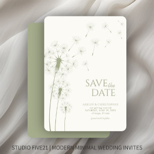 Sage Green Wedding Enregistrer la carte Date