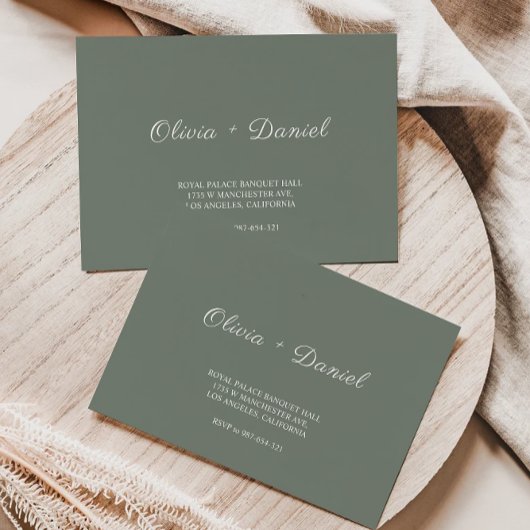Sage Green Wedding Envelope Adres Sjabloon