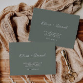 Sage Green Wedding Envelope Adres Sjabloon