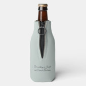 Sage Green Wedding Favoriser Photo Bottle Glacière (Bouteille Dos)