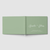 Sage Green Wedding Guest Book Gastenboek (Volledig)