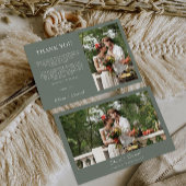 Sage Green Wedding Hartelijk dank Kaart