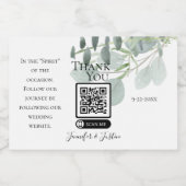 Sage Green Wedding Mini Alcohol Wedding Favors Likeurfles Etiket (Enkel label)