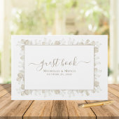 Sage Green Wedding Script Aangepast Gastenboek
