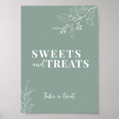 Sage Green Wedding Sign Poster (Voorkant)