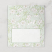 Sage Green White Rose Wedding (Buitenkant ongevouwen)