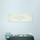 Sage Green White Rose Wedding Spandoek (Beurs)