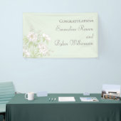 Sage Green White Rose Wedding Spandoek (Beurs)