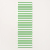 Sage Green White Stripe Spring Summer Custom Cute Yogamat (Voorkant)