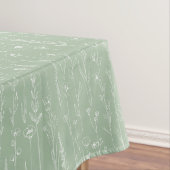 Sage Green Wildflower Baby Shower Tablecloth Tafelkleed (Voorbeeld)