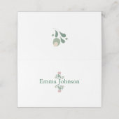 Sage Green Wildflower Folk Wedding (Buitenkant ongevouwen)