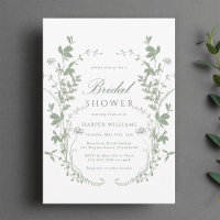 Sage Green Wildflower Silhouette Vrijgezellenfeest