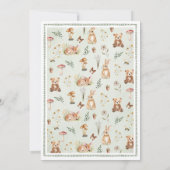 Sage Green Woodland Baby Shower Invitation (Dos)