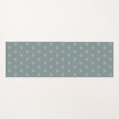 Sage Green Zen Om Pastel Custom Name Yogamat (Voorkant (horizontaal))