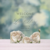 Sage Greenery Roses Welcome to Love Story (Neutre)